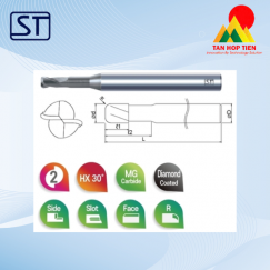 Dao Phay Ngón 2 Me STARTOOL 2DLC – Phủ DLC Gia Công Graphite Chuyên Dụng